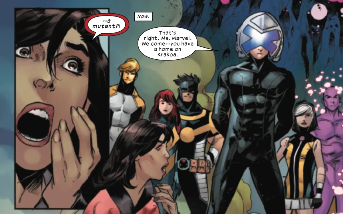 Ms. Marvel's controversial resurrection in X-Men: Hellfire Gala #1