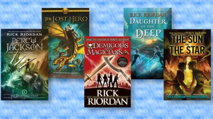 Several of Rick Riorda's Percy Jackson books along with standalone novel Daughter of the Deep