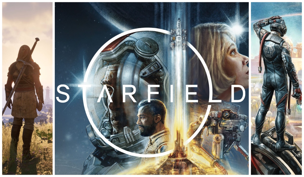 Starfield, juxtaposed with Avowed and The Outer Worlds.