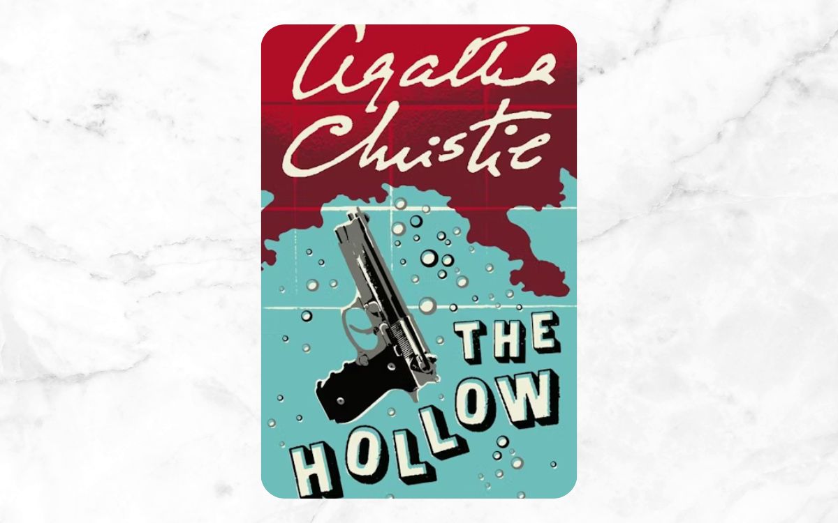 An animated gun on top of a puddle on the cover of "The Hollow"