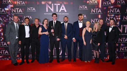The cast and crew of Emmerdale at the NTAs 2022