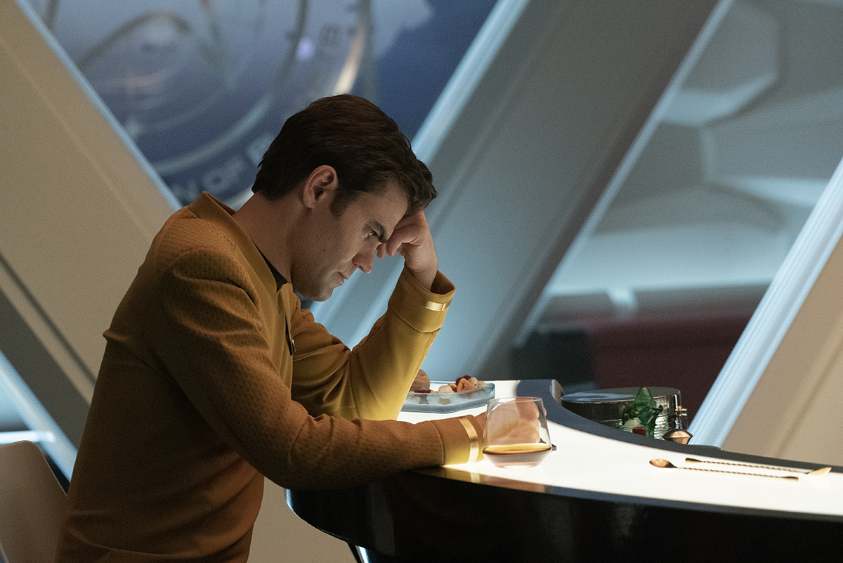 Paul Wesley as James T. Kirk in Star Trek: Strange New Worlds, streaming on Paramount+, 2023. Photo Cr: Michael Gibson/Paramount+