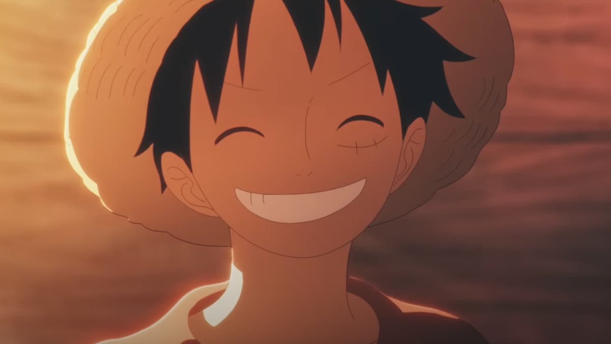 Luffy being an absolute cutie during One Piece's new ending theme