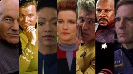 Composite image of all 'Star Trek' captains.