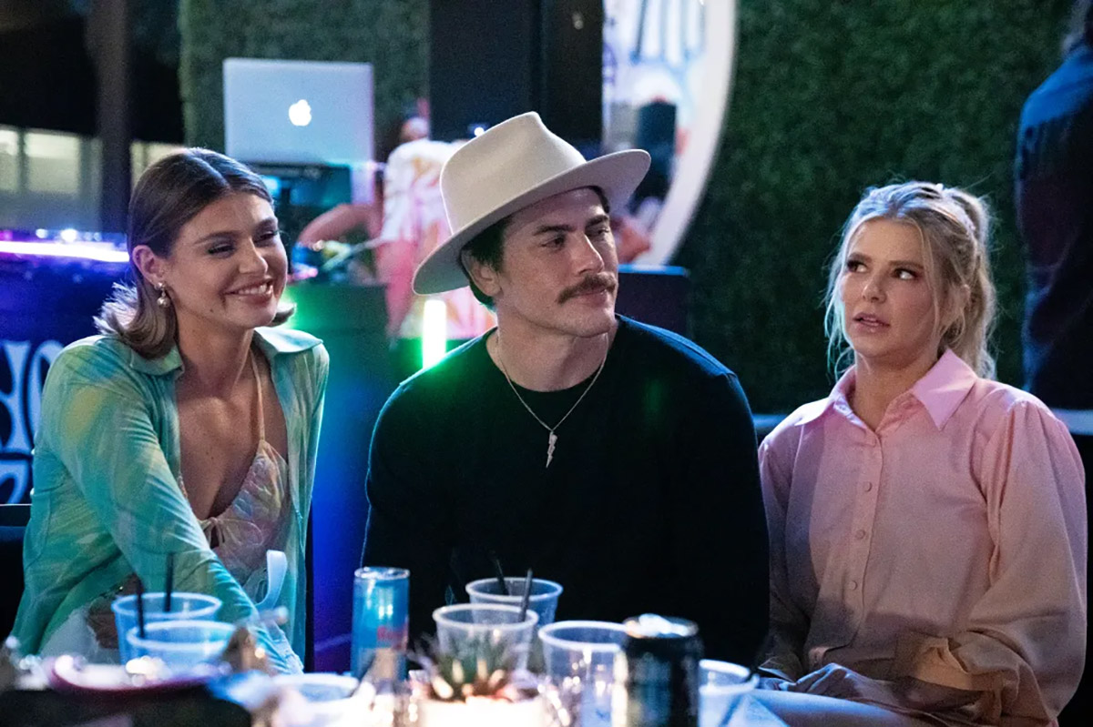 Rachel Leviss, Tom Sandoval, and Ariana Madix on Vanderpump Rules