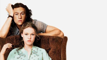 Julia Stiles and Heath Ledger in '10 Things I hate About You'