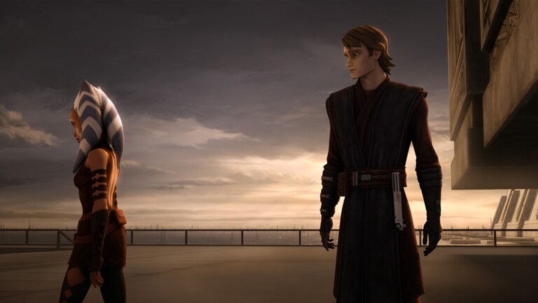 Ahsoka leaving Anakin in 'The Clone Wars'