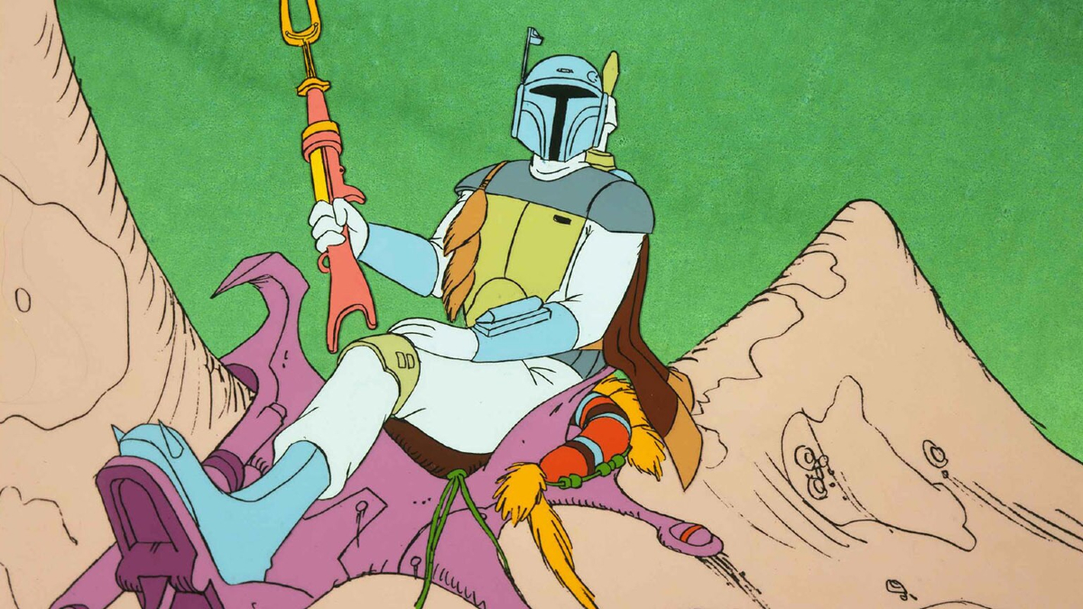 The bounty hunter Boba Fett appears in an animated segment in the 'Star Wars Holiday Special'