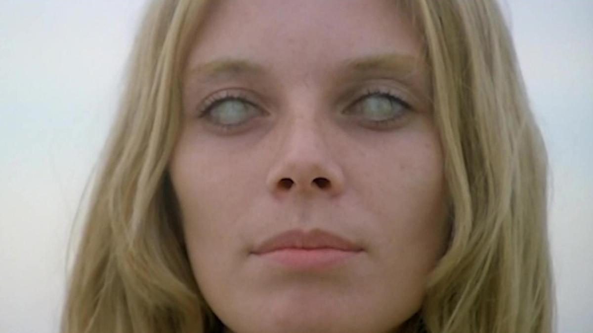 Emily (Cinzia Monreale) is a blonde, blind woman with second-sight in Lucio Fulci’s ‘The Beyond.’ 