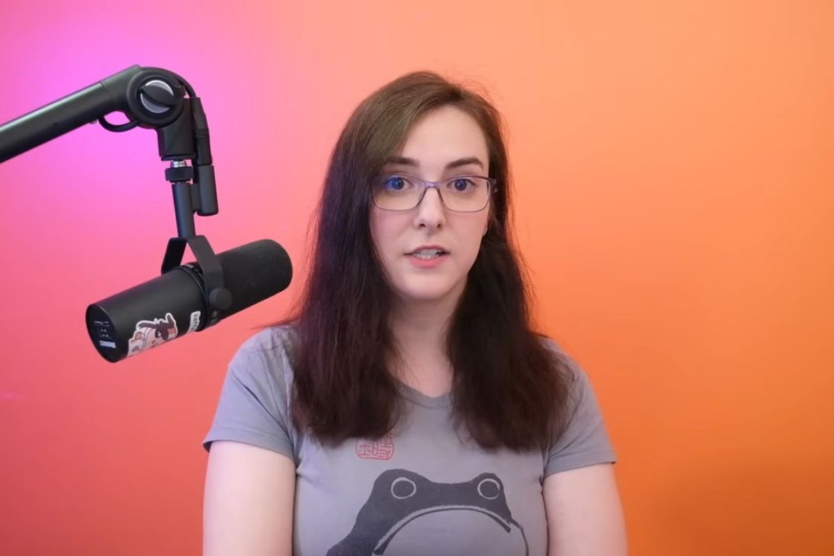 Clara Sorrenti a.k.a. Keffals speaking on a video essay on Youtube in September 2023. (