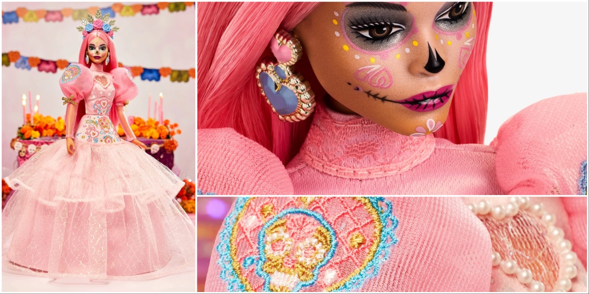 2023 Día De Muertos Barbie x Pink Magnolia Doll from Mattel Creations Website
