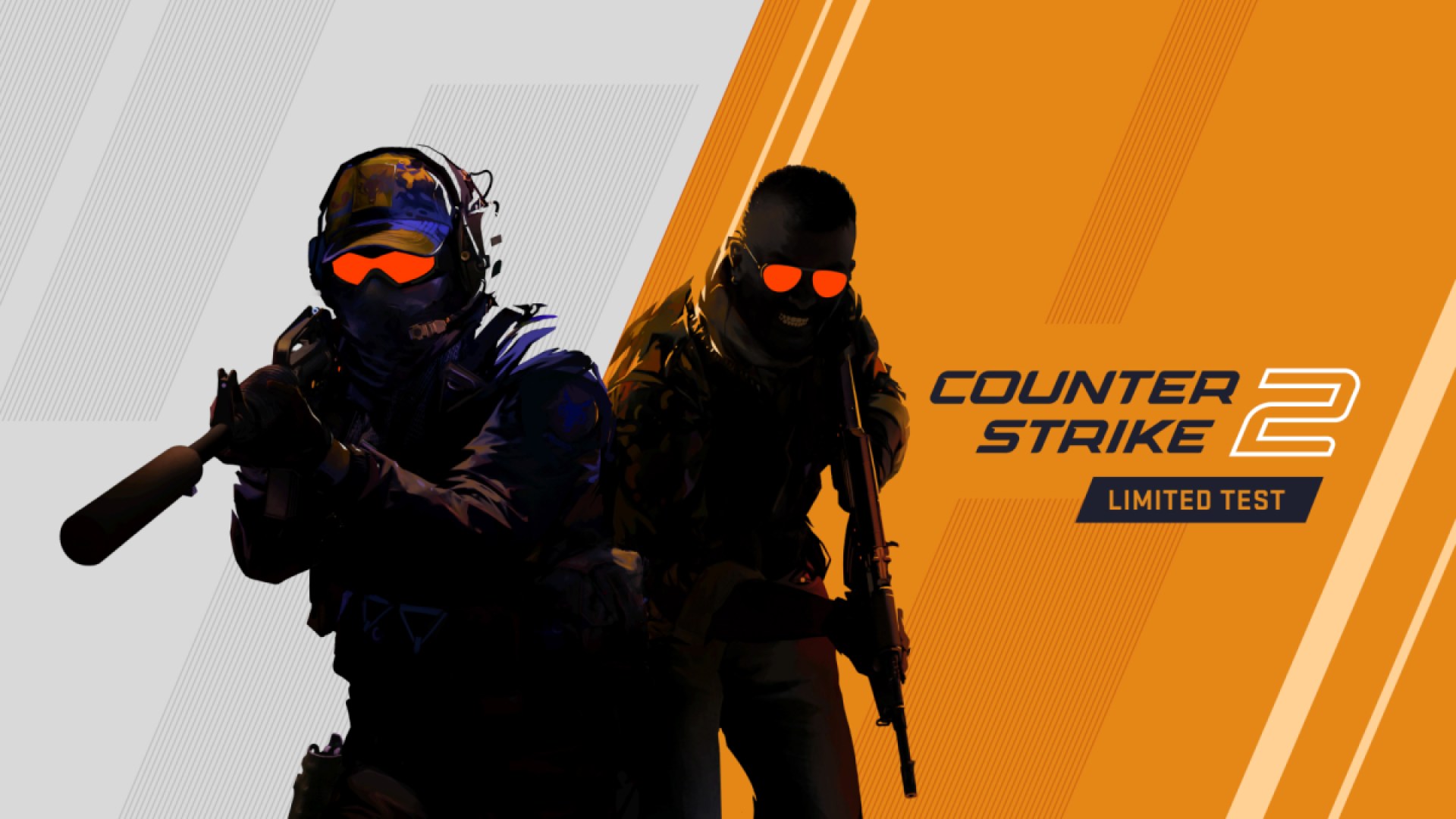 An ad for Counter-Strike 2, with both a counter-terrorist and terrorist.