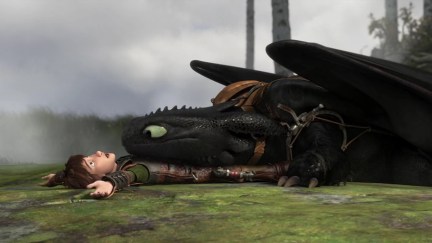 Hiccup and Toothless in 'How To Train Your Dragon'