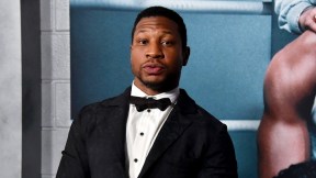 Jonathan Majors at the Creed III red carpet premiere