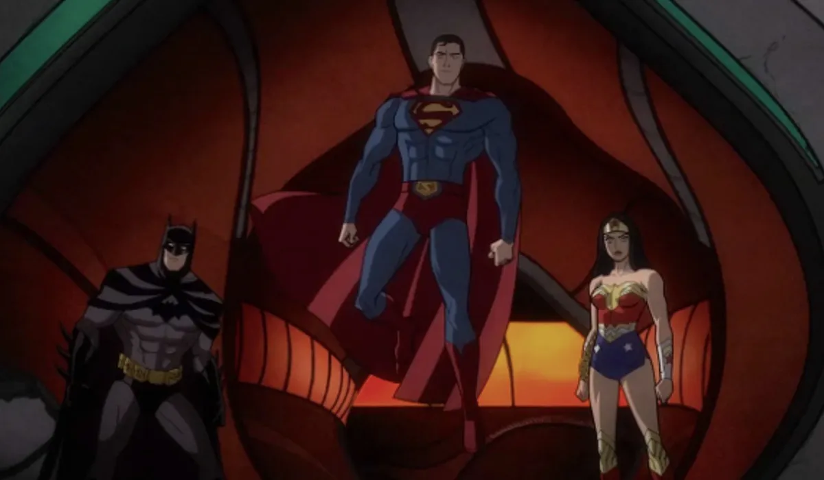 Batman, Superman, and Wonder Woman in Justice League: Warworld