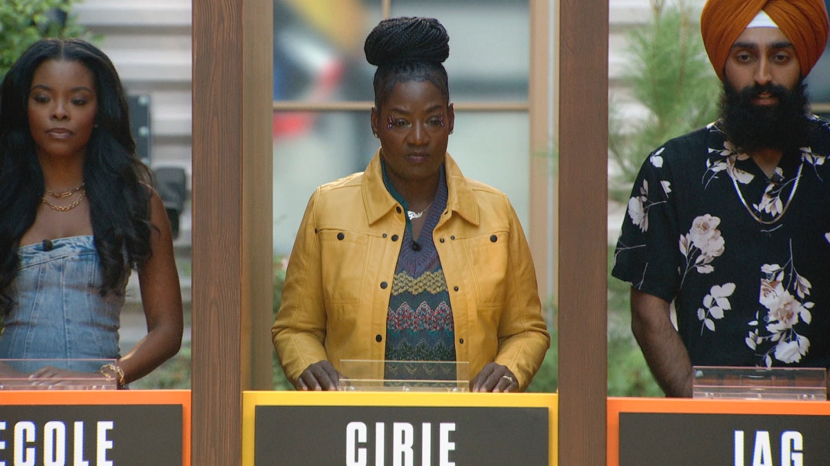 Mecole, Cirie, and Jag during the Big Brother 25 Week 6 Head of Household Competition