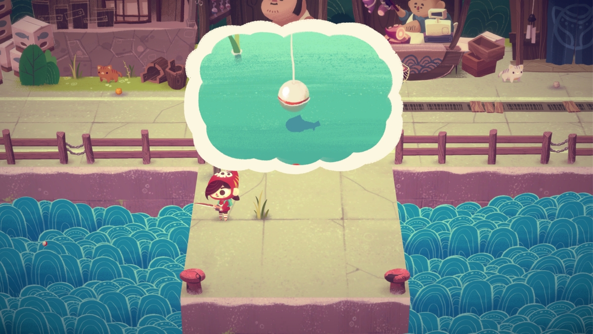 Fishing in Mineko's Night Market