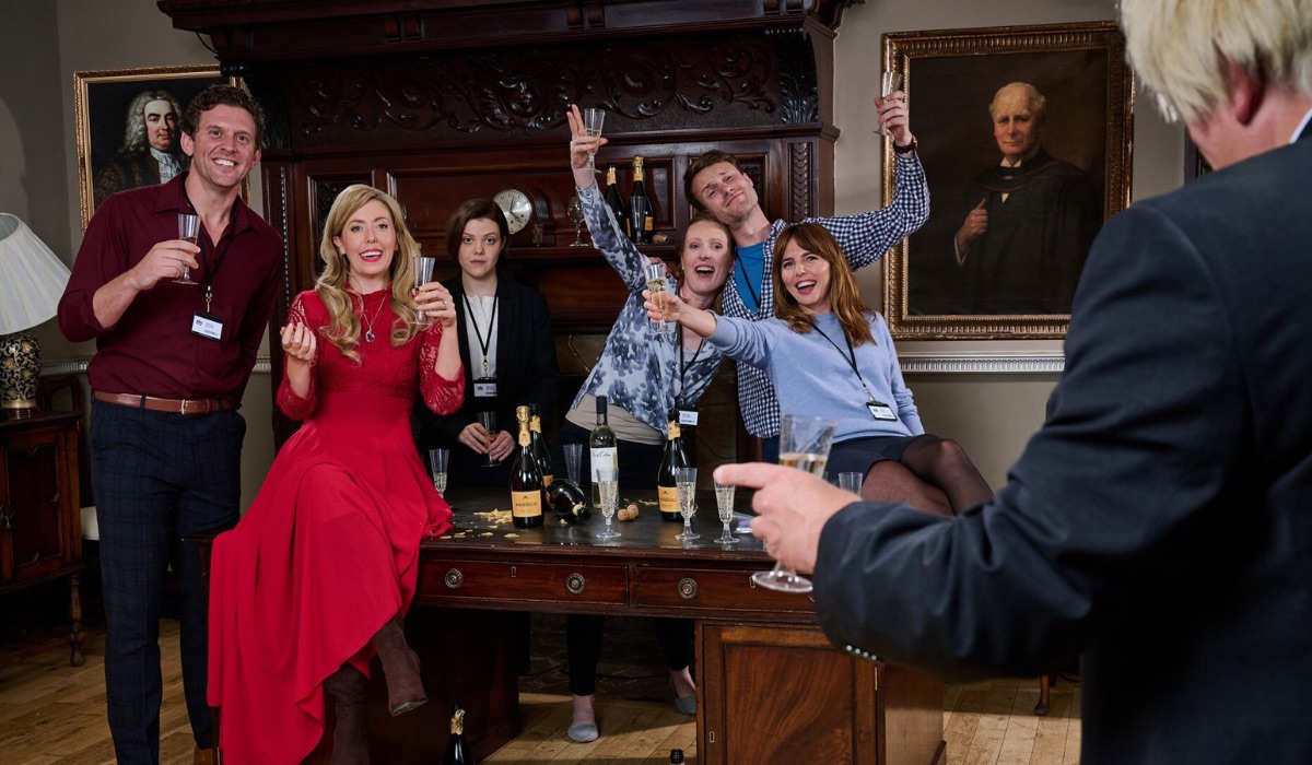 An image from Channel 4's Partygate trailer.