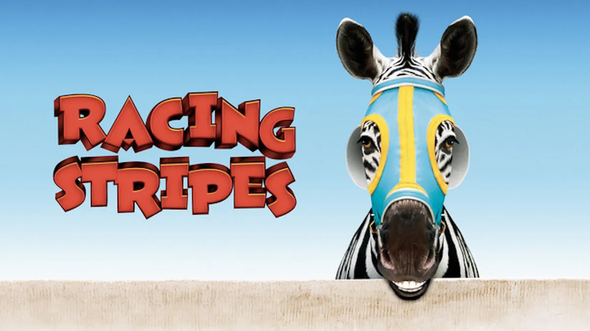 The official art for Racing Stripes, featuring my boy, Stripes.