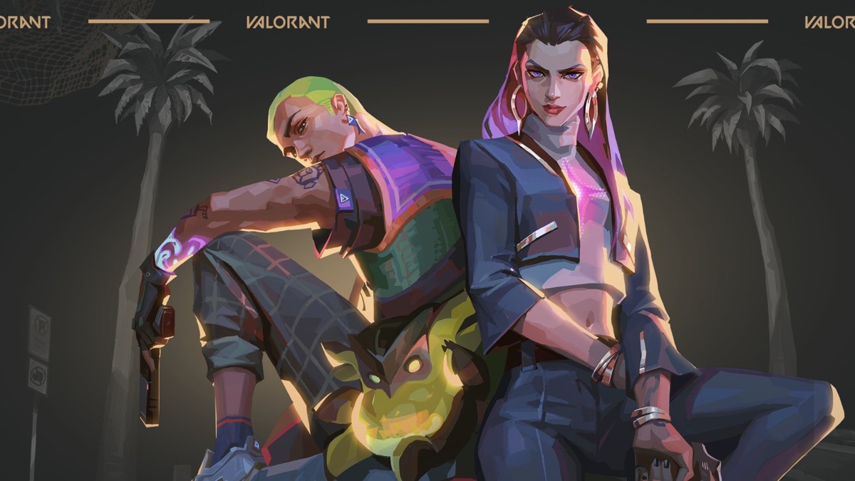 Reyna and Gekko from Valorant