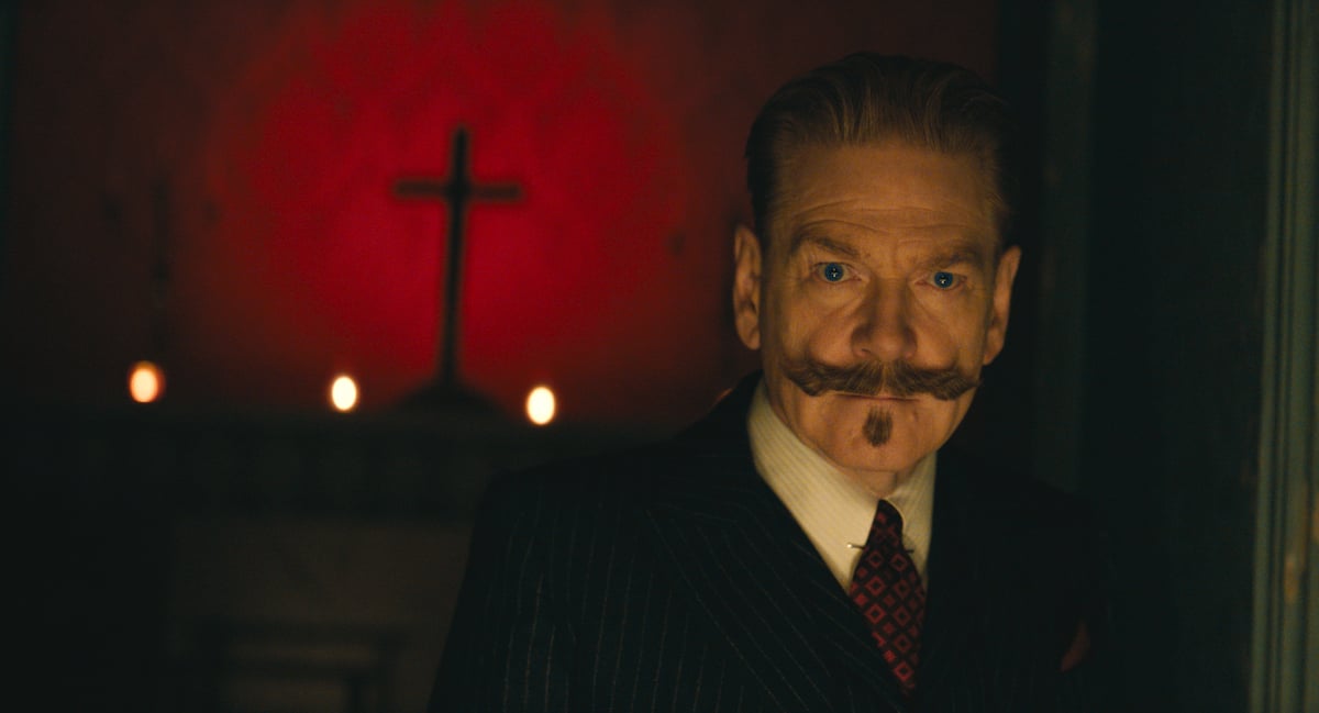 Kenneth Branagh as Hercule Poirot in 20th Century Studios' A HAUNTING IN VENICE. Photo courtesy of 20th Century Studios. © 2023 20th Century Studios. All Rights Reserved.