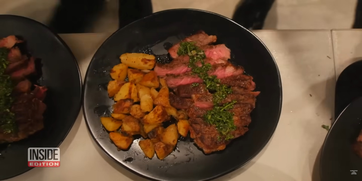 The "Bovine Circle of Life" (otherwise known as steak and potatoes) from Mehran's Steakhouse
