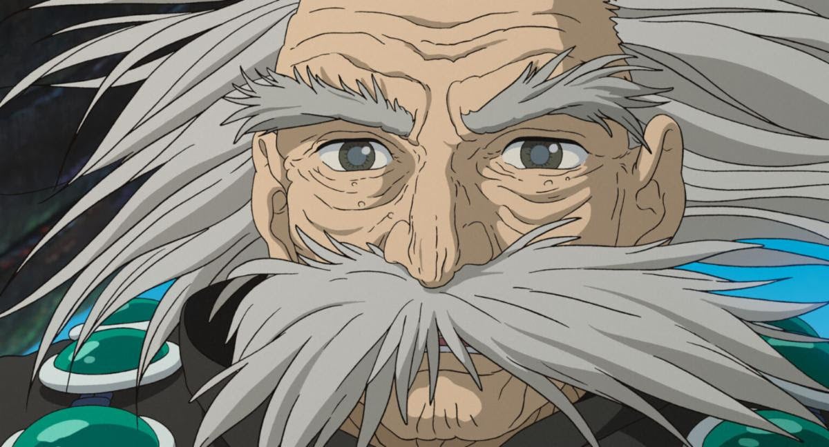 An old man in Hayao Miyazaki's 'The Boy and the Heron'