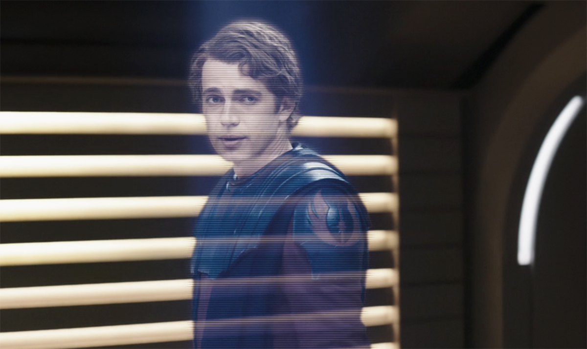 Anakin Skywalker as a projection in Ahsoka
