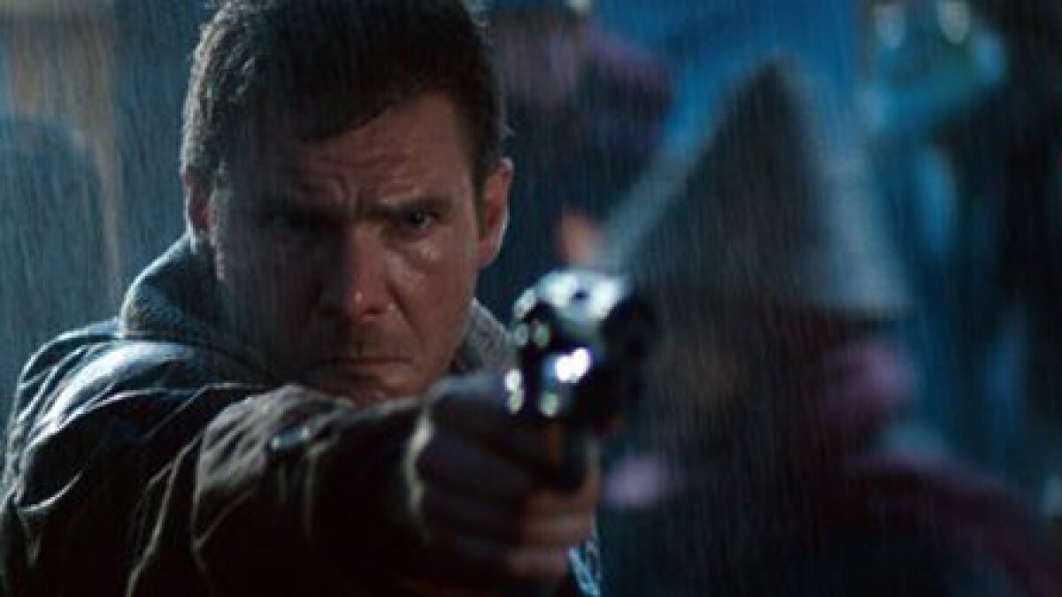 Harrison Ford as Deckard in 'Blade Runner'.