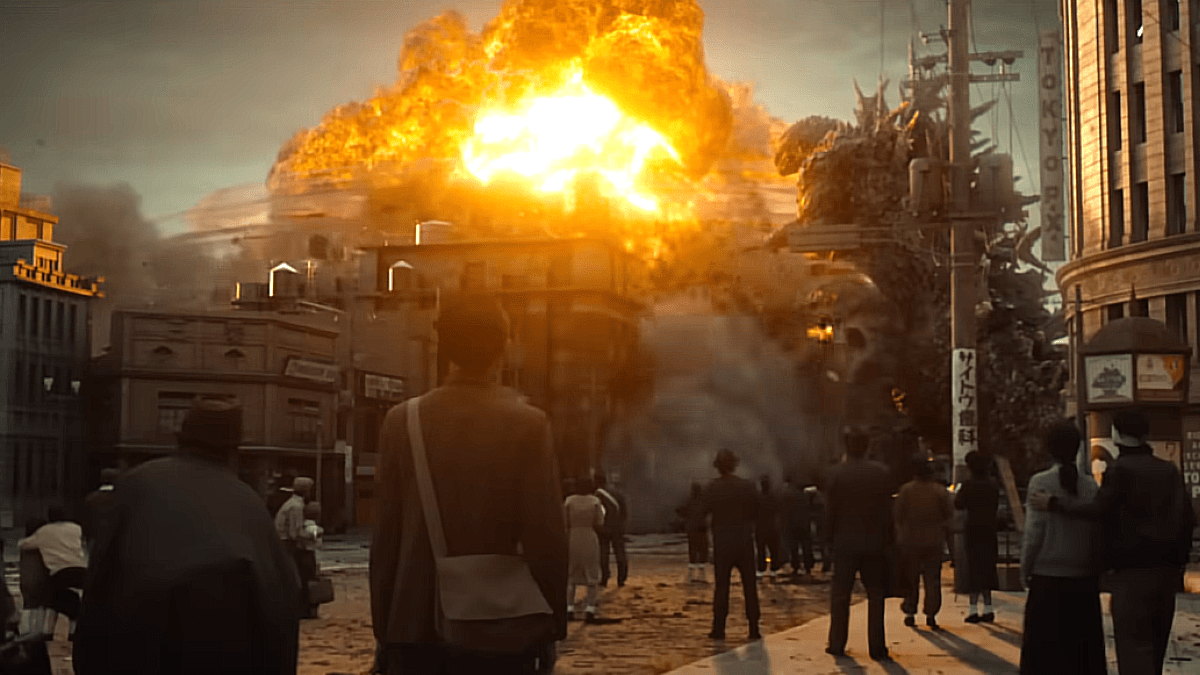 An explosion in 'Godzilla Minus One'