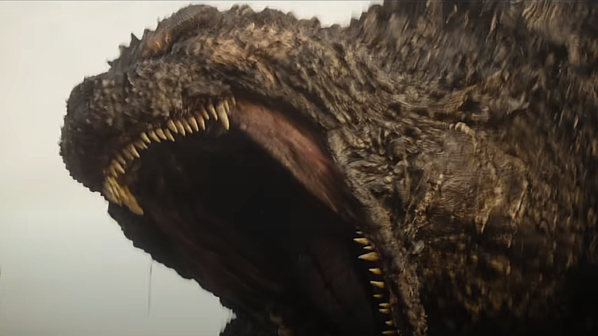 Godzilla roaring in 'Godzilla Minus One.'
