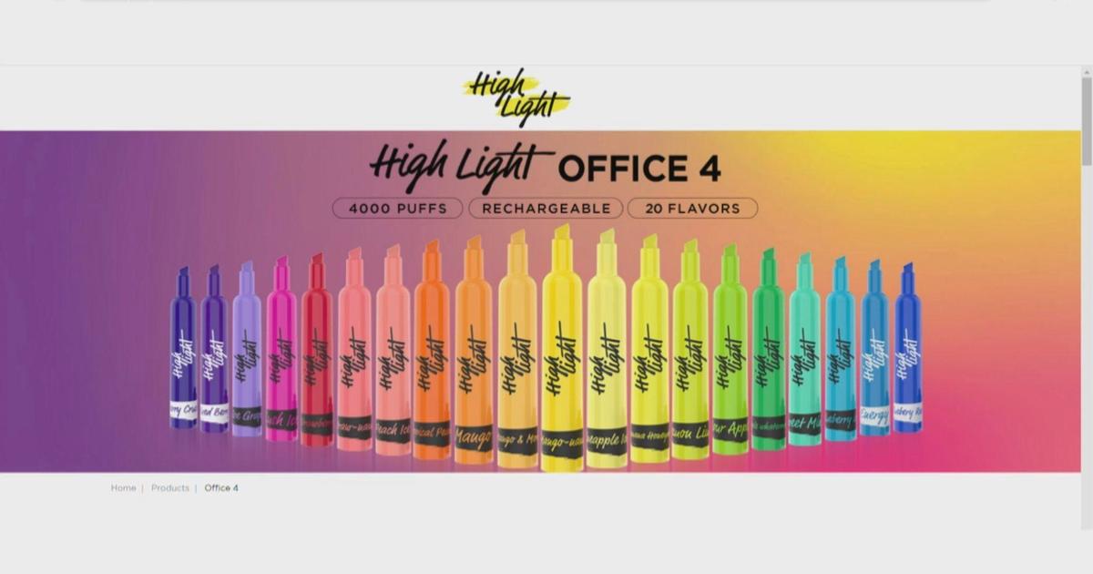 Advertisement for Highlight vapes, vaporizers designed to look like highlighters.