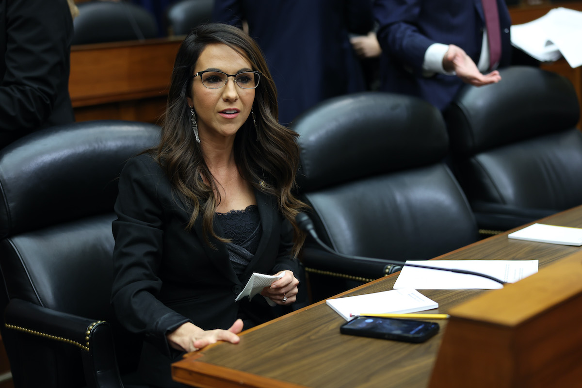 Lauren Boebert sits in the House.