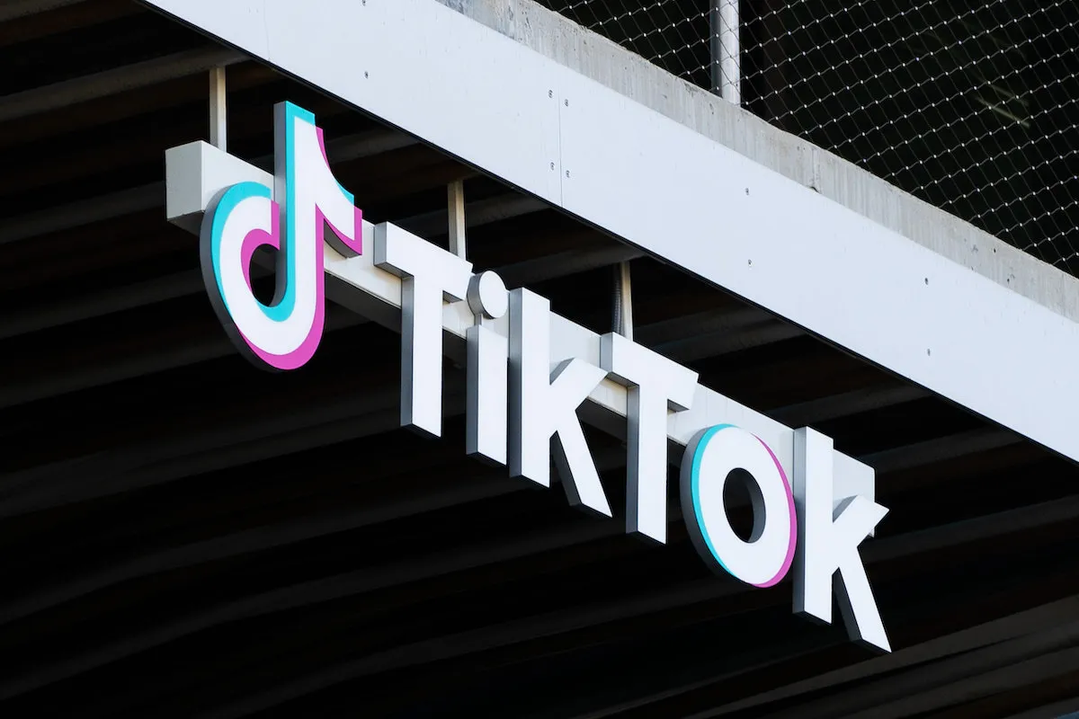 Tiktok sign at the headquarters in Culver City, CA