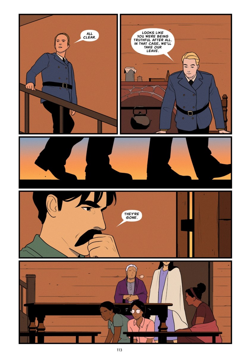 Interior art from Brooms by Jasmine Walls and Teo DuVall (Levine Querido)