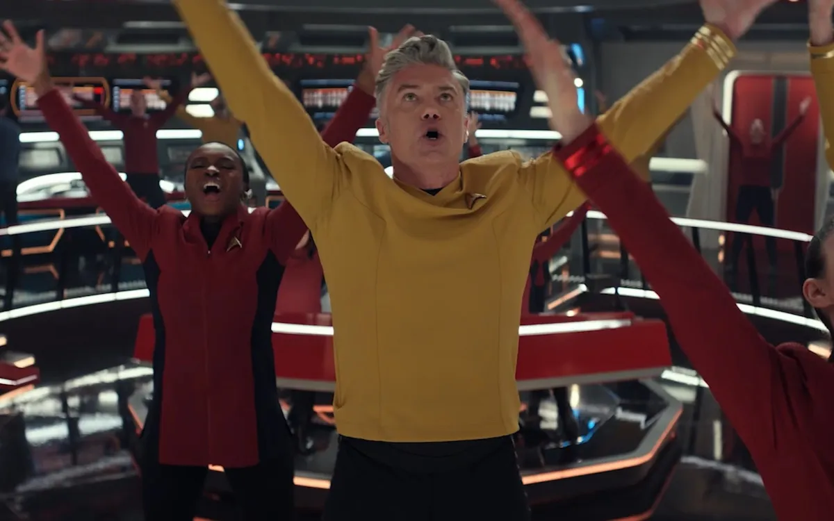 Anson Mount as Pike in Star Trek: Strange New Worlds