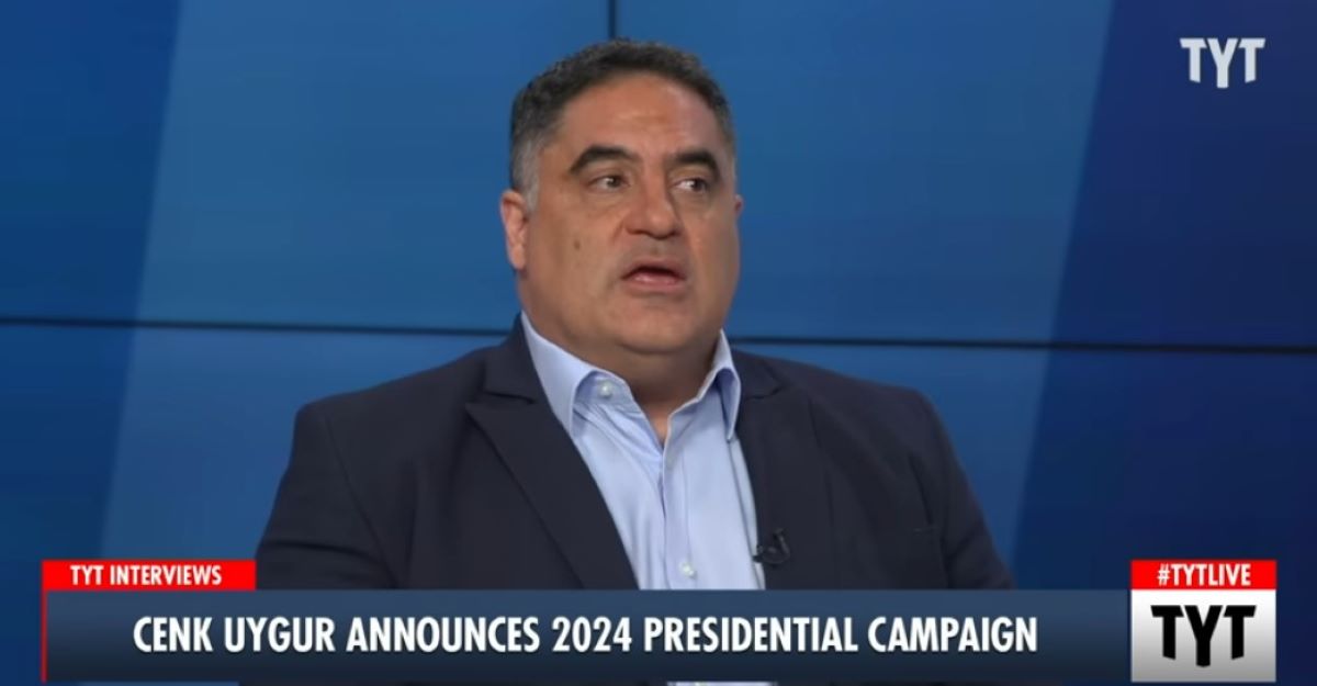 Cenk Uygur announces his campaign for president on The Young Turks