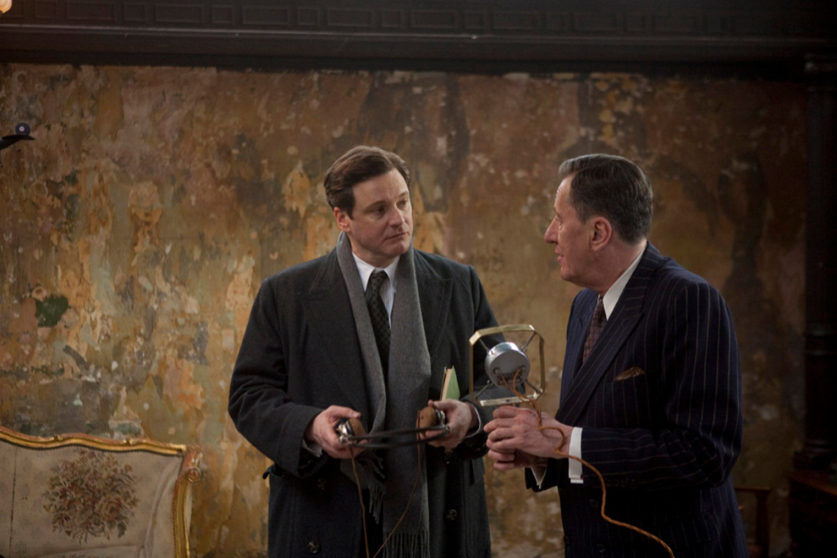 Colin Firth and Geoffrey Rush in 'The Kings Speech'