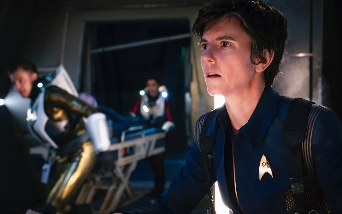 Tig Notaro as Chief Engineer Reno of the CBS All Access series STAR TREK: DISCOVERY.