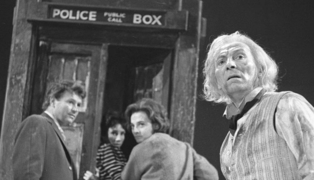 William Russell, Jacqueline Hill, Carole Ann Ford and William Hartnell in Doctor Who: An Unearthly Child