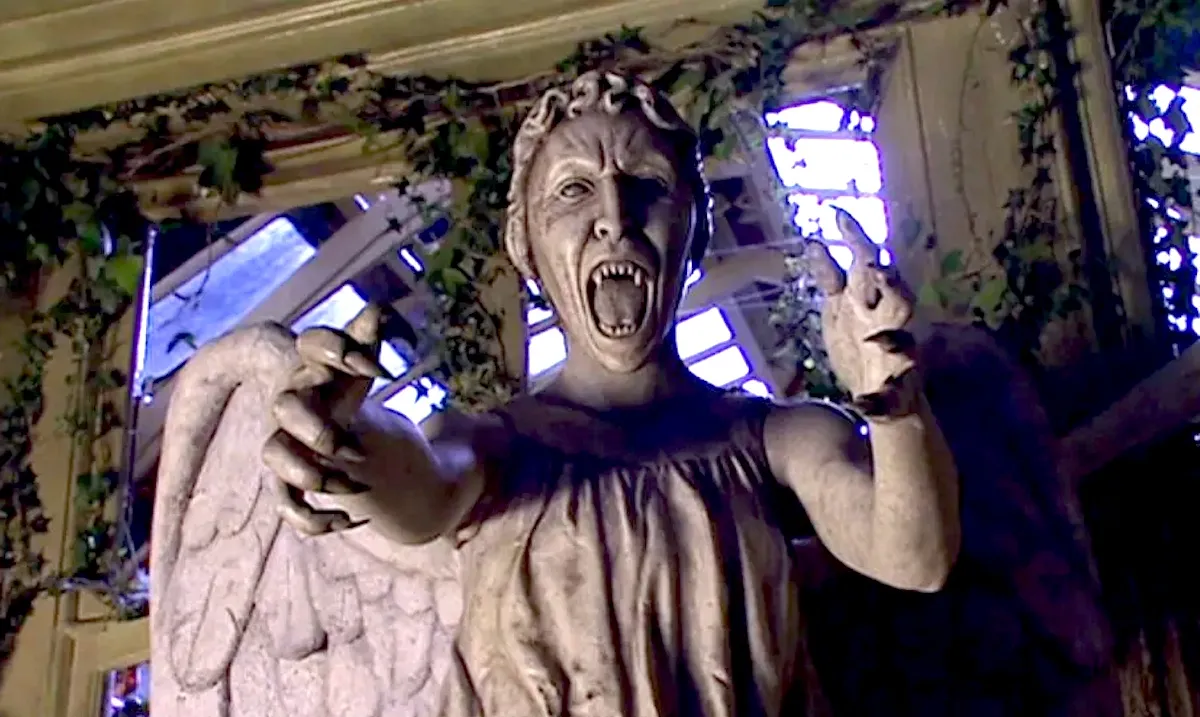 Weeping Angle statue in Doctor Who's Blink episode.