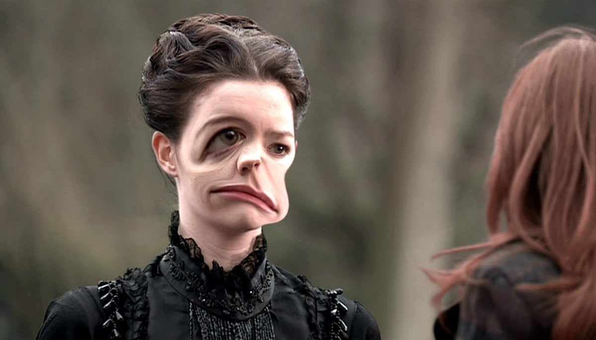 Talulah Riley as Miss Evangelista in Doctor Who's "Forest of the Dead" (BBC)