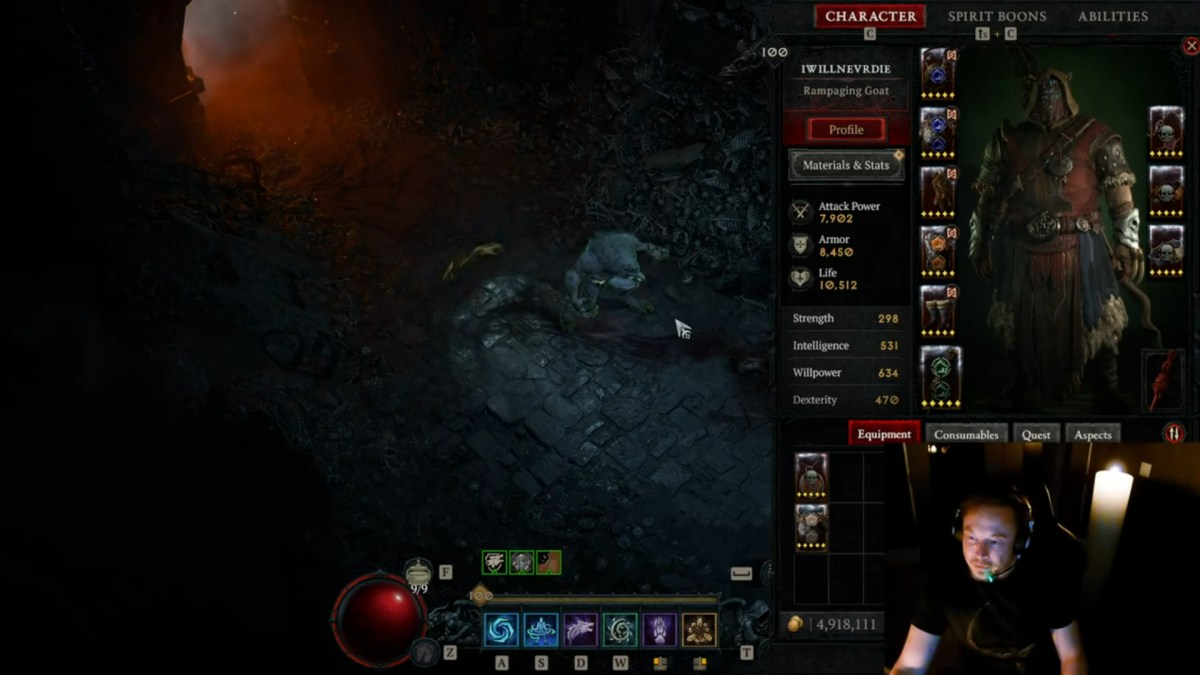 Elon Musk, live, playing Diablo 4