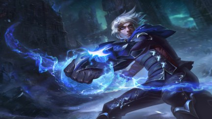 Official art for Frosted Ezreal in League of Legends