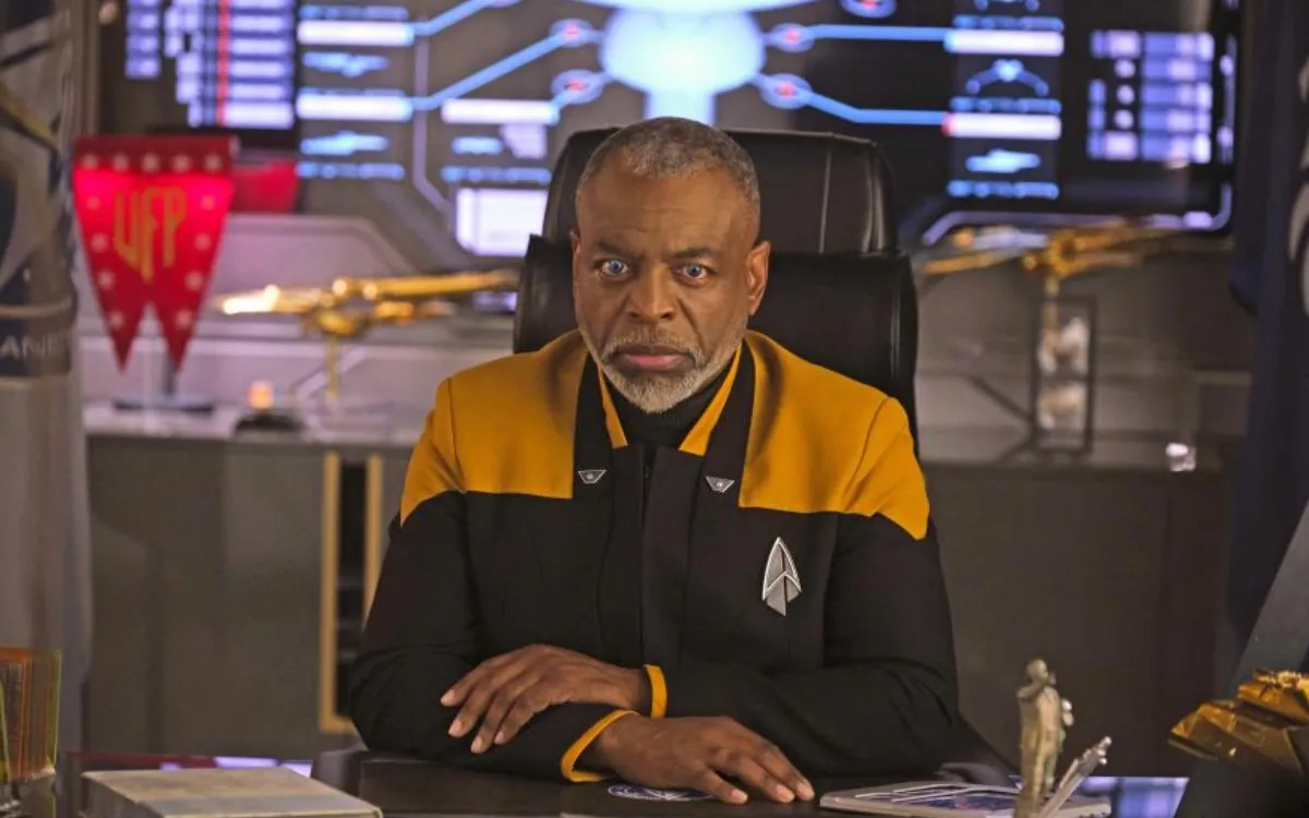 LeVar Burton as Commodore Geordi La Forge in Star Trek: Picard episode 306, "The Bounty"