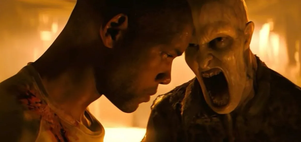 Will Smith in the alternate "I Am Legend" ending (Warner Bros.)