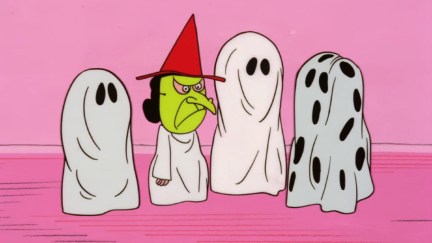 Peanuts characters in homemade costumes in 'It's the Great Pumpkin, Charlie Brown!'