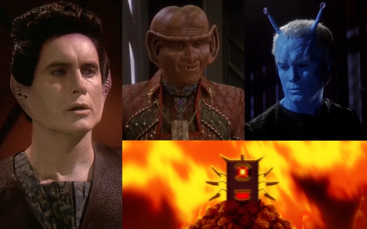 Jeffrey Combs in Star Trek as Weyoun, Brunt, Sharon, and AGIMUS