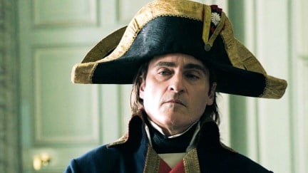 Joaquin Phoenix as Napoleon Bonaparte in Napoleon