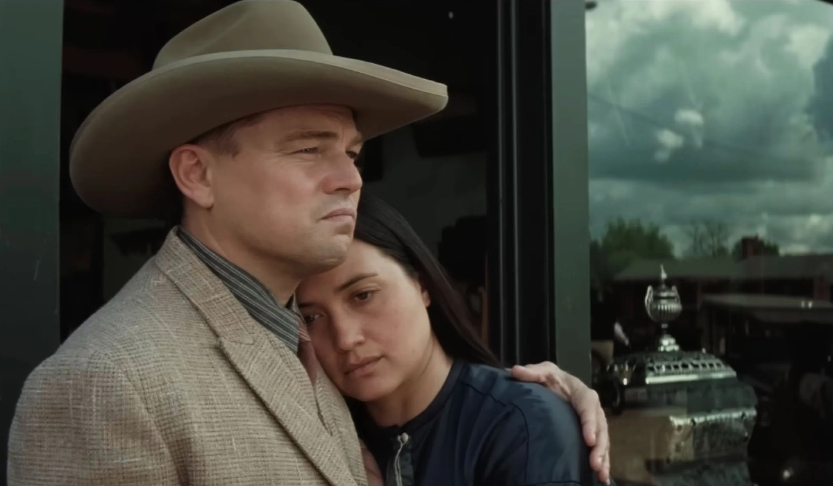 Leonardo Dicaprio and Lily Gladstone in Martin Scorsese's Killer of the Flower Moon